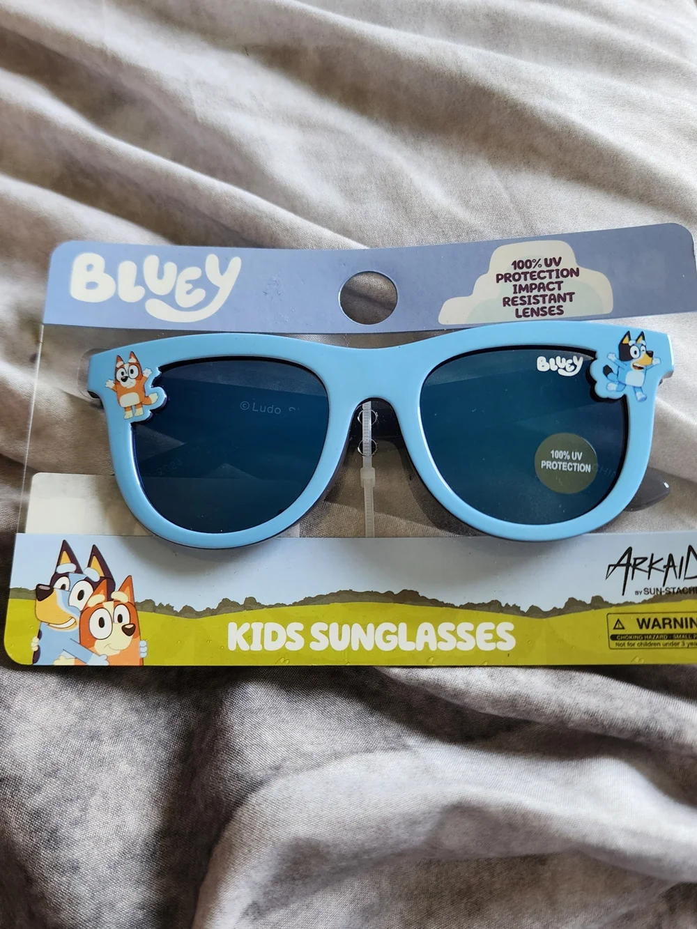 Lucy Light Blue Kids Sunglasses with Blue Lenses